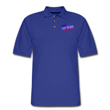 Load image into Gallery viewer, BACK THE BLUE Pique Polo Shirt - royal blue