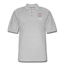 Load image into Gallery viewer, Police Chaplain Pique Polo Shirt - heather gray