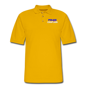 POLICE CHAPLAIN Pique Polo Shirt - Yellow