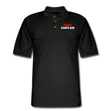 Load image into Gallery viewer, FIRE CHAPLAIN Pique Polo Shirt - black