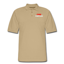 Load image into Gallery viewer, FIRE CHAPLAIN Pique Polo Shirt - beige