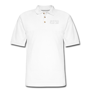 HOSPITAL CHAPLAIN Pique Polo Shirt - white