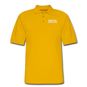 HOSPITAL CHAPLAIN Pique Polo Shirt - Yellow