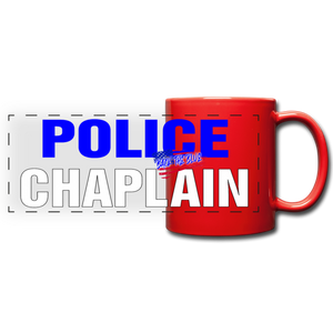 POLICE CHAPLAIN Mug - red