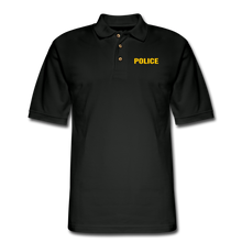 Load image into Gallery viewer, POLICE Pique Polo Shirt - black