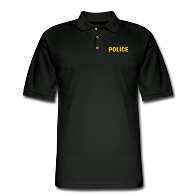 POLICE Pique Polo Shirt - black