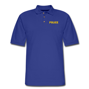 POLICE Pique Polo Shirt - royal blue
