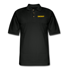 Load image into Gallery viewer, SHERIFF Pique Polo Shirt - black