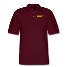 Load image into Gallery viewer, SHERIFF Pique Polo Shirt - burgundy