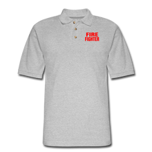 Load image into Gallery viewer, FIRE FIGHTER Men&#39;s Pique Polo Shirt - heather gray