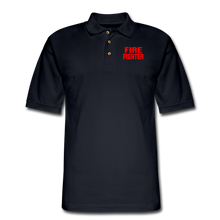 Load image into Gallery viewer, FIRE FIGHTER Men&#39;s Pique Polo Shirt - midnight navy