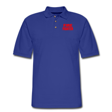Load image into Gallery viewer, FIRE FIGHTER Men&#39;s Pique Polo Shirt - royal blue