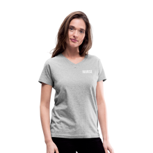 Load image into Gallery viewer, Women&#39;s V-Neck T-Shirt - gray