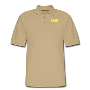EMS Men's Pique Polo Shirt - beige