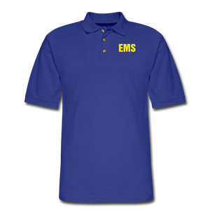 EMS Men's Pique Polo Shirt - royal blue