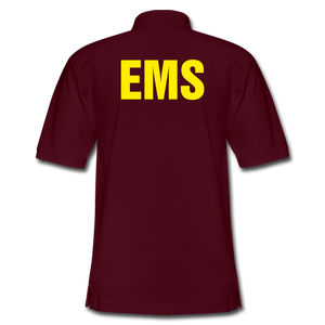 EMS Men's Pique Polo Shirt - burgundy