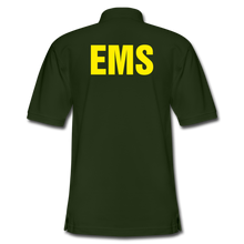 Load image into Gallery viewer, EMS Men&#39;s Pique Polo Shirt - forest green