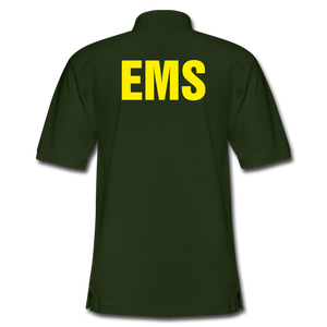 EMS Men's Pique Polo Shirt - forest green