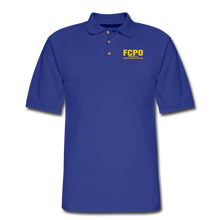 Load image into Gallery viewer, FCPO Men&#39;s Pique Polo Shirt - royal blue