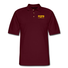 Load image into Gallery viewer, FCPO Men&#39;s Pique Polo Shirt - burgundy