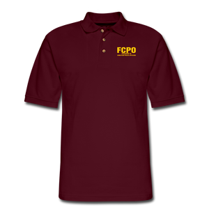 FCPO Men's Pique Polo Shirt - burgundy