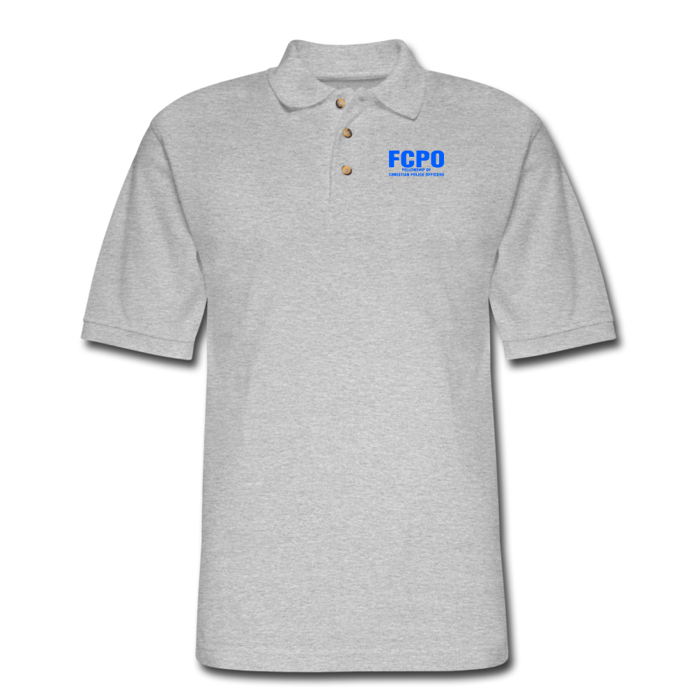 FCPO Men's Pique Polo Shirt - heather gray
