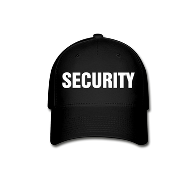 SECURITY Baseball Cap - black