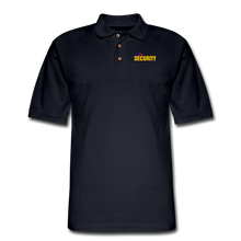 Load image into Gallery viewer, SECURITY Men&#39;s Pique Polo Shirt - midnight navy