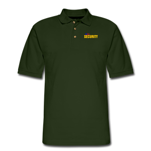 SECURITY Men's Pique Polo Shirt - forest green