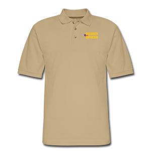 SECURITY OFFICER Pique Polo Shirt - beige
