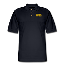 Load image into Gallery viewer, SECURITY OFFICER Pique Polo Shirt - midnight navy