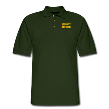 Load image into Gallery viewer, SECURITY OFFICER Pique Polo Shirt - forest green