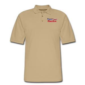 AMERICAN PATRIOT Men's Pique Polo Shirt - beige