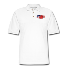 Load image into Gallery viewer, AMERICA FIRST Men&#39;s Pique Polo Shirt - white