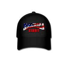 Load image into Gallery viewer, AMERICA FIRST Baseball Cap - black