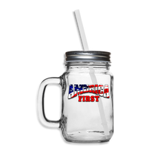 Load image into Gallery viewer, AMERICA FIRST Mason Jar - clear