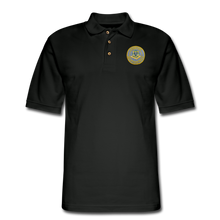 Load image into Gallery viewer, CT DMV Men&#39;s Pique Polo Shirt - black