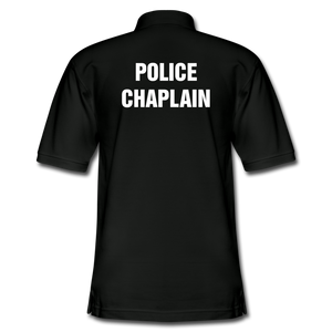 CHAPLAIN BOB Pique Polo Shirt - black