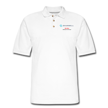 Load image into Gallery viewer, SHARBELL Men&#39;s Pique Polo Shirt - white