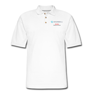 SHARBELL Men's Pique Polo Shirt - white