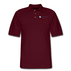 SHARBELL Men's Pique Polo Shirt - burgundy