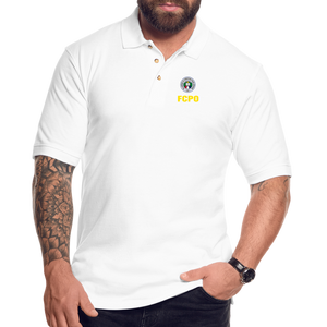 FCPO Men's Pique Polo Shirt - white