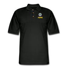 Load image into Gallery viewer, FCPO Men&#39;s Pique Polo Shirt - black