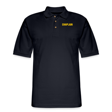 CHAPLAIN Pique Polo Shirt - midnight navy