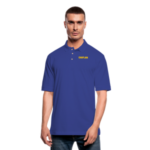 CHAPLAIN Pique Polo Shirt - royal blue