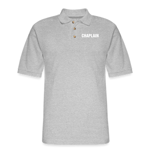 CHAPLAIN Pique Polo Shirt - heather gray