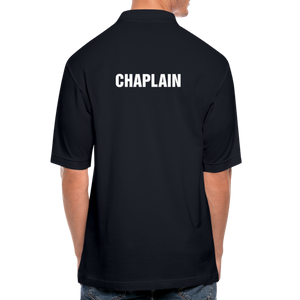 CHAPLAIN Pique Polo Shirt - midnight navy