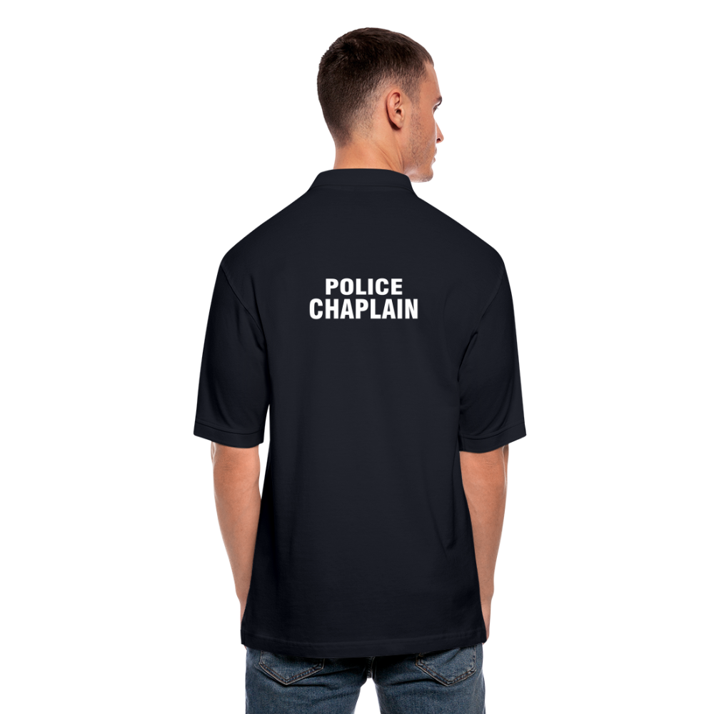 POLICE CHAPLAIN Pique Polo Shirt - midnight navy