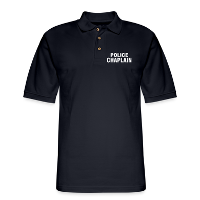 POLOCE CHAPLAIN Pique Polo Shirt - midnight navy