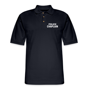 POLOCE CHAPLAIN Pique Polo Shirt - midnight navy